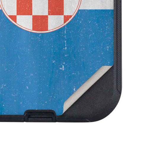 Croatia Flag Distressed Otterbox Defender iPhone Skin